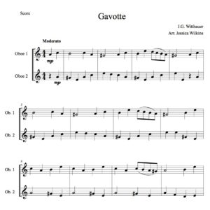 Gavotte - Oboe Duet (Digital Download)