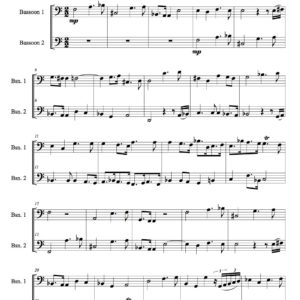 Philidor Lentement - Bassoon duet (Digital Download)