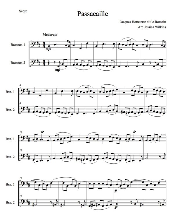 Romain Passacaille - bassoon duet (Digital Download)