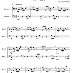 5 Intermediate bassoon duets vol.1 (Digital Download)