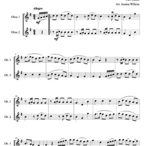 Kunze Oboe duet in g major