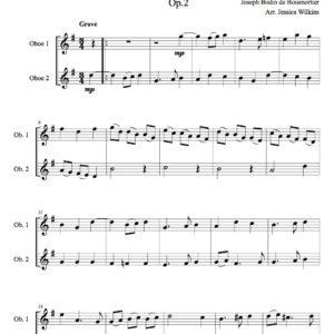 Boismortier sonata no.3 op.2 - oboe duet