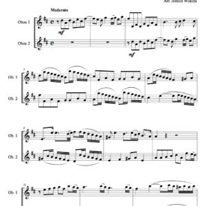 Philidor fugue in d major - oboe duet (Digital Download)