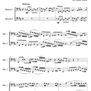 Philidor Fugue in d major - Bassoon Duet (Digital Download)