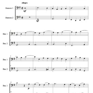 Stamitz Fugue in G major - Bassoon duet (Digital Download)