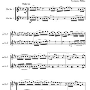 Mattheson Allemande - Alto Saxophone Duet (Digital Download)