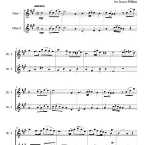 Stamitz Romance in A major - Oboe Duet (Digital Download)