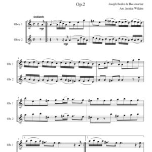 Boismortier Sonata No.2 op.2 - oboe duet