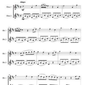 Stamitz oboe duet in d major (Digital Download)