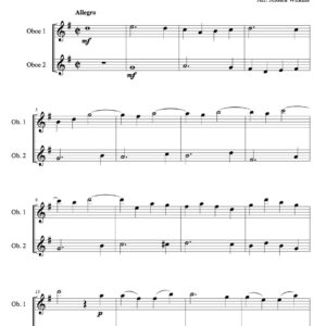 Stamitz Fugue in g major - oboe duet (Digital Download)