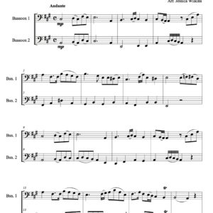 Stamitz Romance in A major - Bassoon duet (Digital Download)