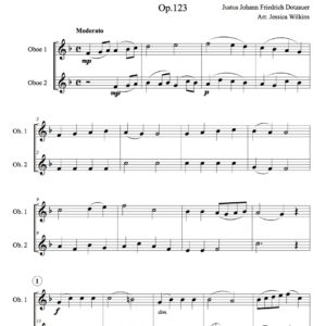 Dotzauer Study No.1 - oboe duet (Digital Download)