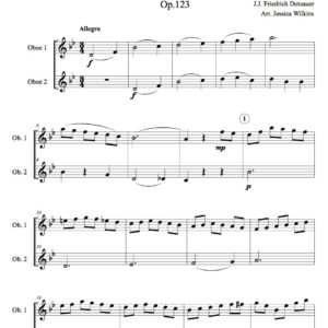 Dotzauer Study no.2 - oboe duet (Digital Download)