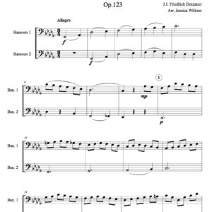 Dotzauer Study No.2 - bassoon duet (Digital Download)