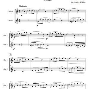Dotzauer study no.6 - oboe duet (Digital Download)