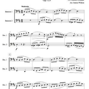Dotzauer study no.6 - bassoon duet (Digital Download)
