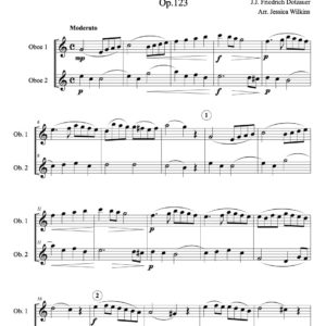 Dotzauer Study No.9 - oboe duet (Digital Download)