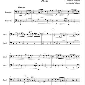 Dotzauer study no.9 - bassoon duet (Digital Download)