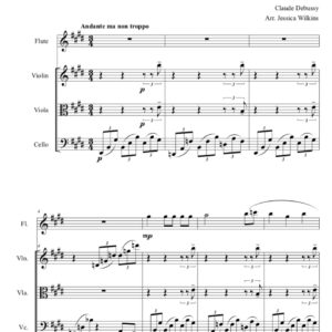 Debussy Beau Soir - Flute & Strings (Digital Download)