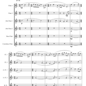 Ravel Three Lovely Birds From Paradise - Flute Choir (Digital Download)
