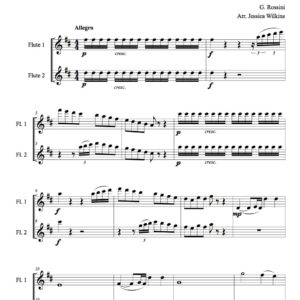 Rossini Flute Duet in D major (Allegro) - Digital Download