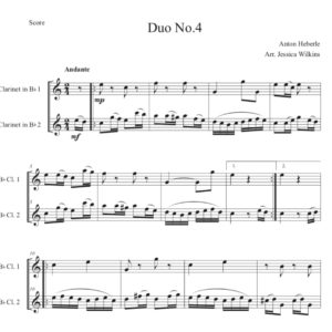 Heberle Clarinet Duet No.4 (Digital Download)