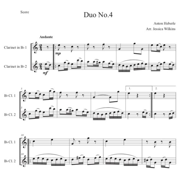 Heberle Clarinet Duet No.4 (Digital Download)
