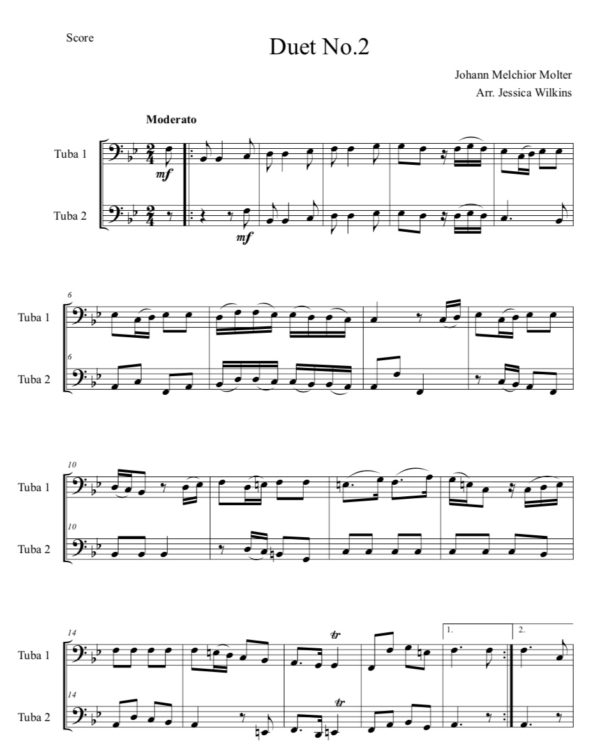 Molter Tuba Duet No.2 (Digital Download)