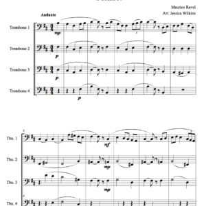 Menuet - Trombone quartet (Digital Download)
