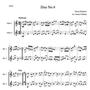 Krahmer Oboe Duet No.4 (Digital Download)