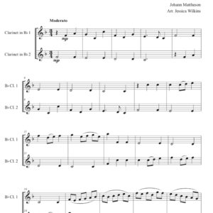 Mattheson Chaconne - Clarinet Duet (Digital Download)