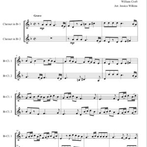 Croft Clarinet Duet in D Minor (Digital Download)