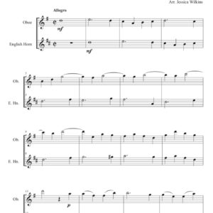 Stamitz Fugue in G major - Oboe & English horn Duet (Digital Download)