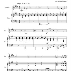 Albéniz Angustia - French horn & Piano