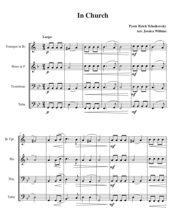 Tchaikovsky In Church - Brass Quartet (Digital Download)