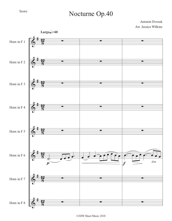 Dvořák Nocturne - French horn Choir