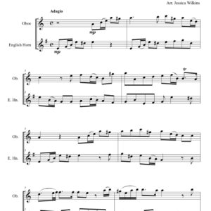 Loeillet Sonata No.1 - Oboe & English horn Duet