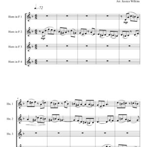 Schumann Fugue No.1 - French horn Quartet (Digital Download)