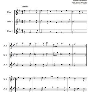 Mattheson Air & Gigue Oboe trio (Digital Download)