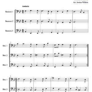 Mattheson Air & Gigue Bassoon Trio (Digital Download)