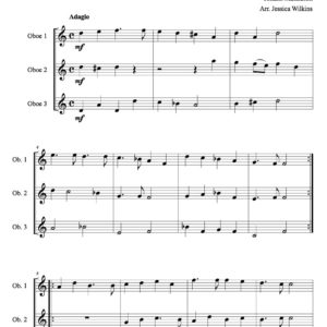 Mattheson Air & Minuet Oboe trio (Digital Download)