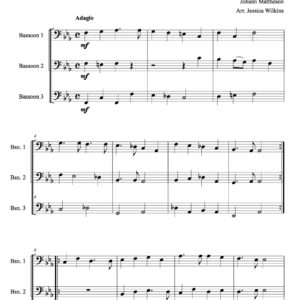 Mattheson Air & Minuet Bassoon Trio (Digital Download)