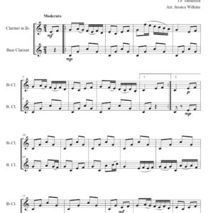 Dandrieu Gavotte - Clarinet & Bass Clarinet Duet (Digital Download)