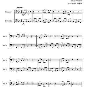 Krahmer Bassoon Duet No.10 (Digital Download)