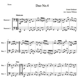 Krahmer Bassoon Duet No.4 (Digital Download)