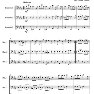 Mattheson Gigue Bassoon Trio (Digital Download)