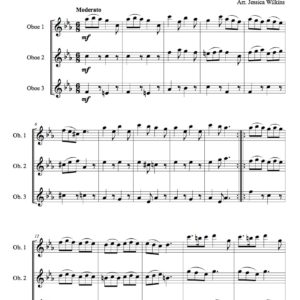 Mattheson Gigue Oboe Trio (Digital Download)