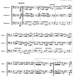 Mattheson Marche Bassoon Trio (Digital Download)