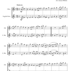 Mattheson Air en Rondeau - Oboe & English horn Duet (Digital Download)