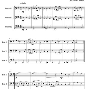 Mattheson Menuet bassoon trio (Digital Download)